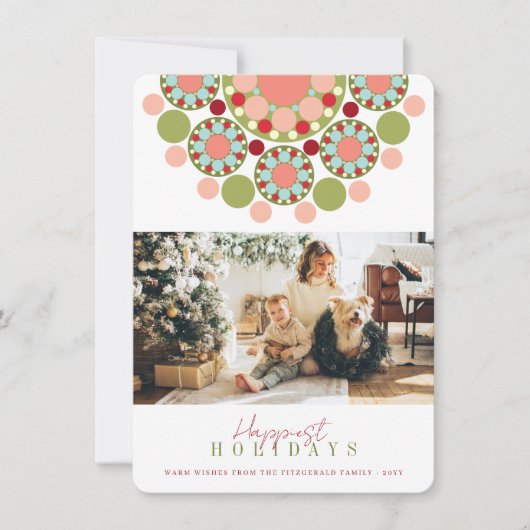 シーズングリーティングフェスティバル花モダン写真 シーズンカード (正面)