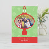 シーズングリーティングフォトオーナメントフラットカード シーズンカード (スタンド正面)