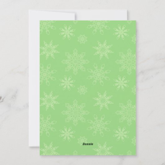 シーズングリーティングフォトオーナメントフラットカード シーズンカード (裏面)