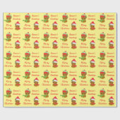 シーズングリーティングフクロウ ラッピングペーパー (フラット)