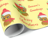 シーズングリーティングフクロウ ラッピングペーパー (ロールコーナー)