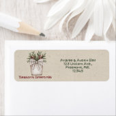 シーズングリーティングフローラバスケット差出人住所 ラベル (インサイチュ)