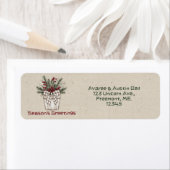 シーズングリーティングフローラバスケット差出人住所 ラベル (インサイチュ)