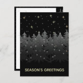 シーズングリーティングブラックナイトスカイスターズ金ゴールドシルバー シーズンポストカード (正面/裏面)