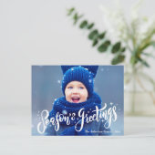 シーズングリーティングブルー ポストカード (スタンド正面)