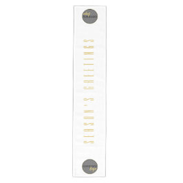 シーズングリーティングホワイト金ゴールドビジネスロゴテンプレート ミディアムテーブルランナー