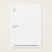 シーズングリーティング金ゴールドクリスマスツリーラベル (裏面)