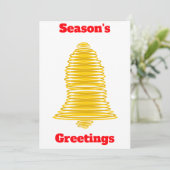 シーズングリーティング金ゴールドベルカード 招待状 (スタンド正面)