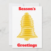 シーズングリーティング金ゴールドベルカード 招待状 (裏面)