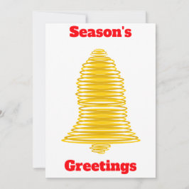 シーズングリーティング金ゴールドベルカード 招待状