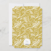 シーズングリーティング金ゴールドヴィンテージデコ観葉写真 シーズンカード (裏面)