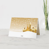 シーズングリーティング雪だるま折りグリーティングカード シーズンカード (裏面)