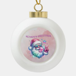 シーズングリーティング セラミックボールオーナメント