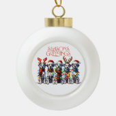 シーズングリーティング セラミックボールオーナメント (正面)