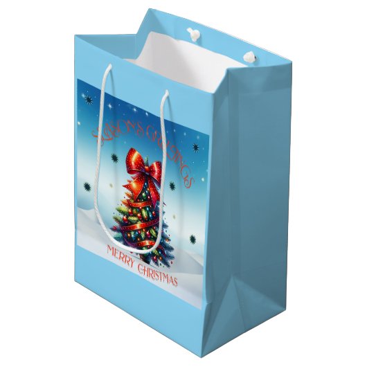 シーズングリーティング ミディアムペーパーバッグ (正面アングル)