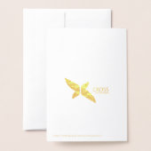 シーズングリーン金ゴールド企業の評価 箔カード (裏面封筒付き)