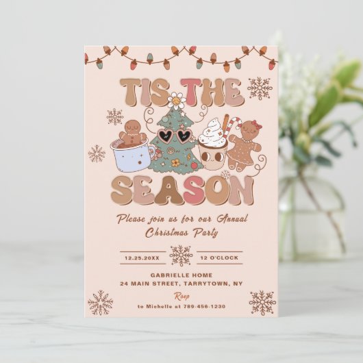 シーズングルービークッキーのクリスマスパーティー 招待状 (スタンド正面)