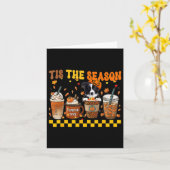 シーズンコーヒーパンプキンコリー縁どハーロ カード (黄色い花)