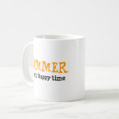 シーズンサマーハッピータイムコーヒーマグ コーヒーマグカップ (正面左)