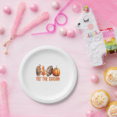 シーズンサンクスギビングカボチャ ペーパープレート (パーティー)