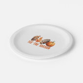 シーズンサンクスギビングカボチャ ペーパープレート (アングル)