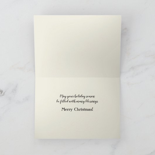 シーズンサンタとイエスの理由 カード (内部)