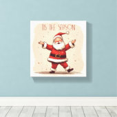 シーズンサンタ キャンバスプリント (インサイチュ (ウッドフロア))