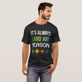 シーズンサンドおもしろいアート Tシャツ (正面フル)