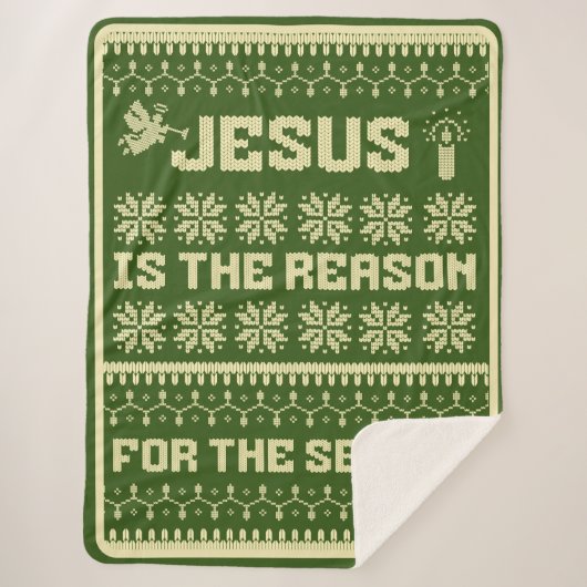 シーズンシェルパ毛布の理由はイエス シェルパブランケット (正面)