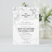 シーズンシンプルバレーボール賞の晩餐会 招待状 (スタンド正面)