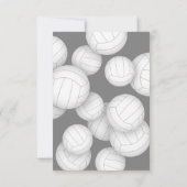 シーズンシンプルバレーボール賞の晩餐会 招待状 (裏面)