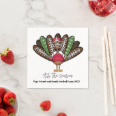 シーズンスクリプト感謝祭サッカートルコ スタンダードカクテルナプキン (インサイチュ)