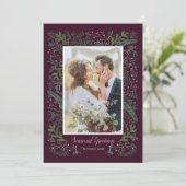 シーズンスタイリッシュピンクグリーンパインツリーリース写真 シーズンカード (スタンド正面)