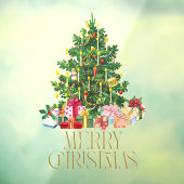 シーズンスタイリッシュヴィンテージかわいいクリスマスツリーギフト ウィンドウサイン (シート3)