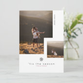 シーズンスノーフレーク |写真数々のの休日 招待状 (スタンド正面)