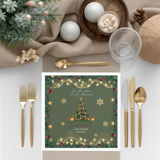 シーズンズはブライダルシャワー結婚したナプキン スタンダードカクテルナプキン