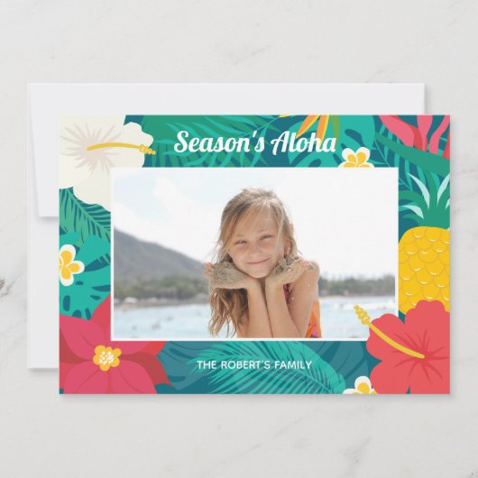 シーズンズアロハ ハワイアン 招待状 (正面)