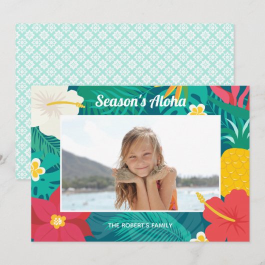 シーズンズアロハ ハワイアン 招待状 (正面/裏面)