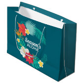 シーズンズアロハ ラージペーパーバッグ (正面アングル)