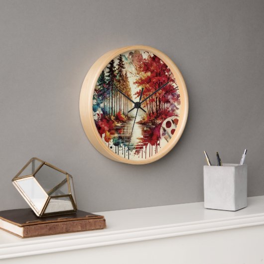 シーズンズウォール芸術的時計の時刻 壁時計 (オフィス)