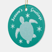 シーズンズガートルズかわいいクリスマスズパーソナライズされたメ セラミックオーナメント (左)