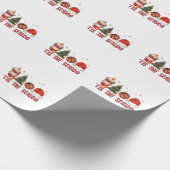 シーズンズクリスマスクリスマスバスケットボール ラッピングペーパー (角)