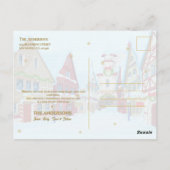 シーズンズグリーツスノーウィーヴィレッジファミリークリスマス ポストカード (裏面)