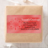シーズンズグリーツスノーフレークホリデイ住所 シール (インサイチュ)