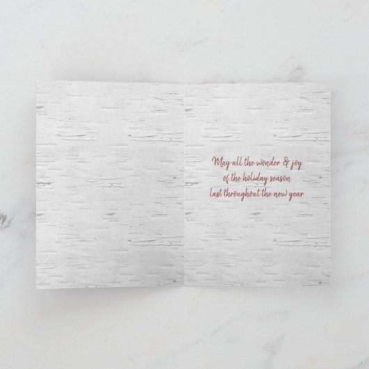 シーズンズグリーツパインオン樺の木 シーズンカード (内部)