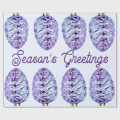 シーズンズグリーツピネコーンラッピング紙 ラッピングペーパー (フラット)