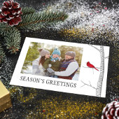 シーズンズグリーツホリデーウィンターレッド（鳥）ショウジョウコウカンチョウ シーズンポストカード