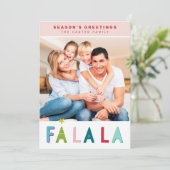 シーズンズグリーツホリデーファララタイポグラフィピンク シーズンカード (スタンド正面)