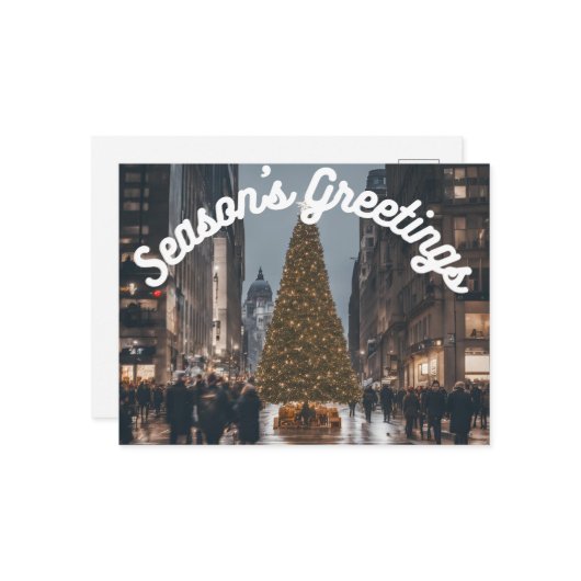 シーズンズグリーティングアーバンシティホリデーポストカード シーズンポストカード (正面/裏面インサイチュ)