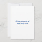 シーズンズグリーティングウィンターシーンブルーカイロプラクティック シーズンカード (裏面)